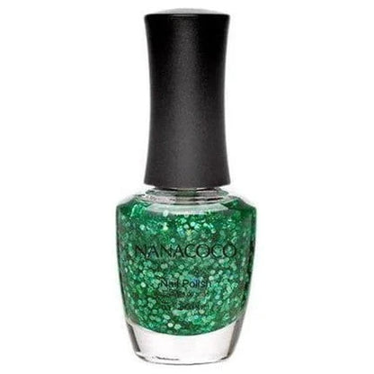 Nanacoco Health & Beauty Green Glitter-Showtime Classic Nail Polish 15ml