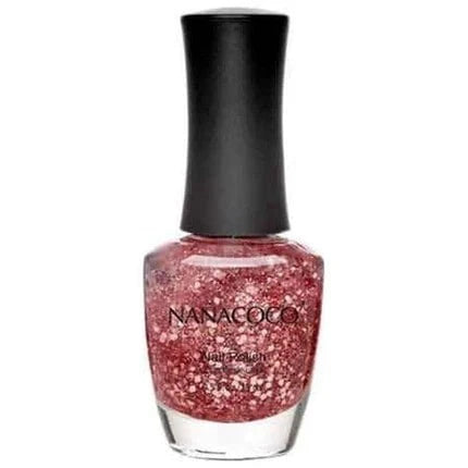 Nanacoco Health & Beauty Large Pink Glitter Classic Nail Polish 15ml