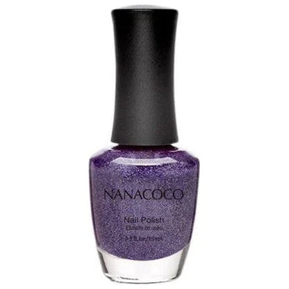Nanacoco Health & Beauty The Galaxy Violet Glitter Classic Nail Polish 15ml