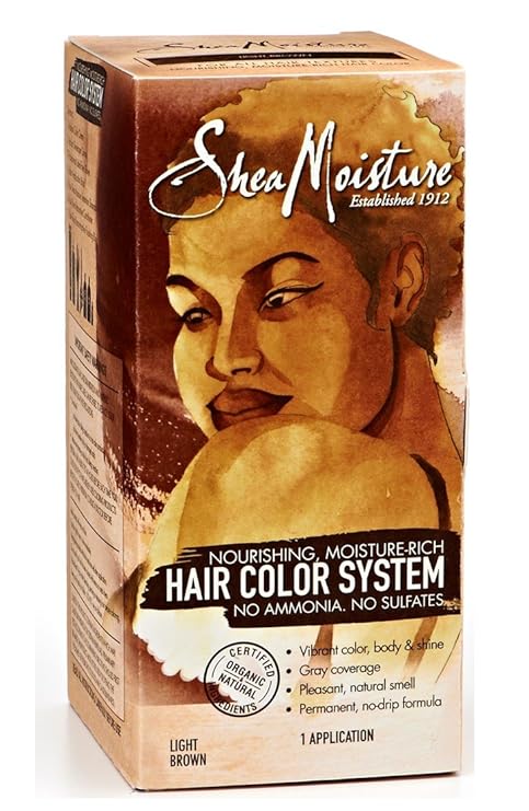 Shea Moisture Health & Beauty Light Brown Shea Moisture - Système de coloration capillaire