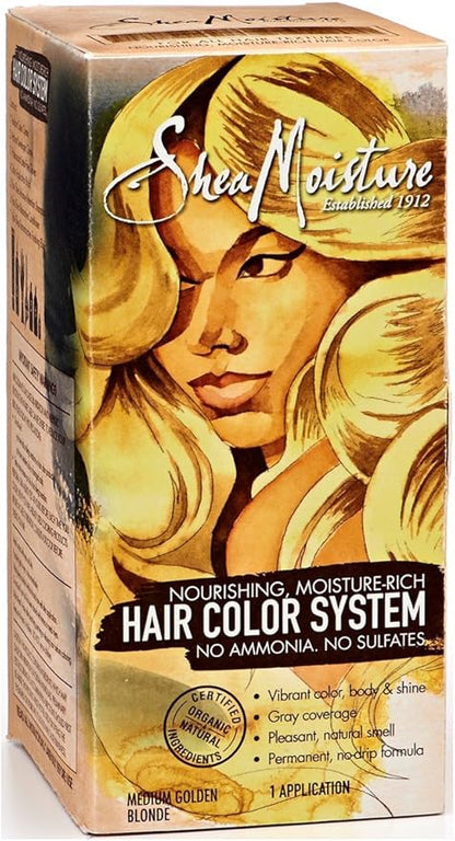 Shea Moisture Health & Beauty Medium Golden Blonde Shea Moisture - Système de coloration capillaire