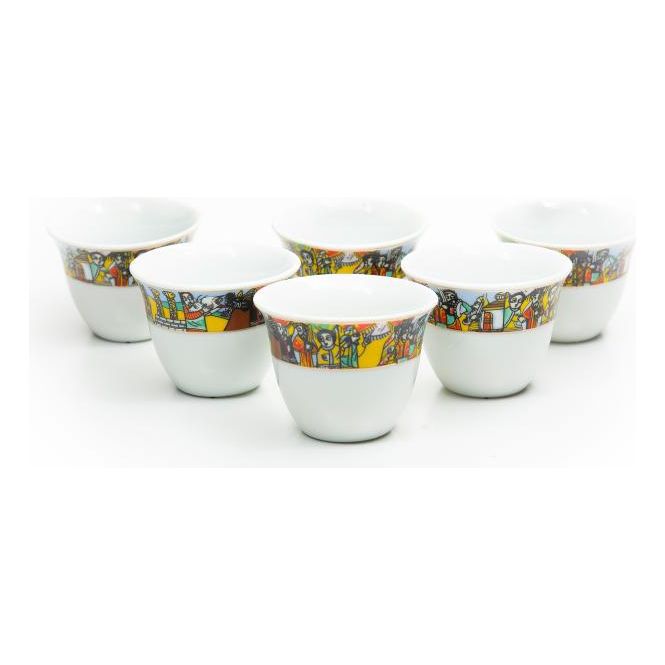 Shewhat Health & Beauty Coffee cups and coasters set of 6+6
