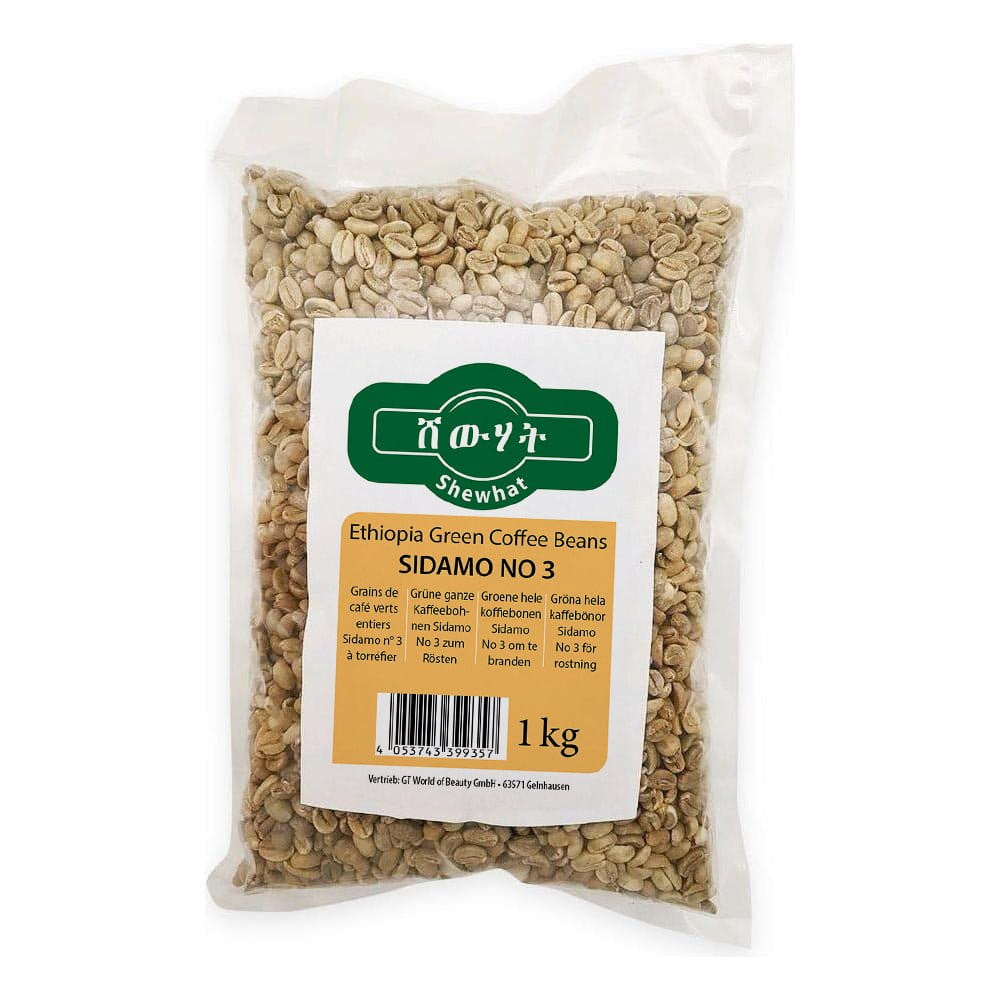 Shewhat Health & Beauty Shewhat – Café vert Sidamo d'Éthiopie n° 3 1 kg