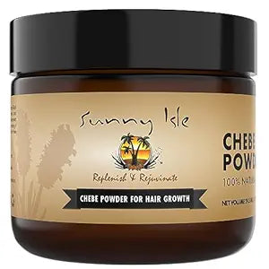 Sunny Isle Health & Beauty 2oz Sunny Isle - Beurre pur d'huile de ricin noire jamaïcaine avec poudre de chebe 2oz/4oz