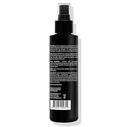 Sunny Isle Health & Beauty Sunny Isle - Spray thermique protecteur à base d'huile de ricin noire jamaïcaine 6oz