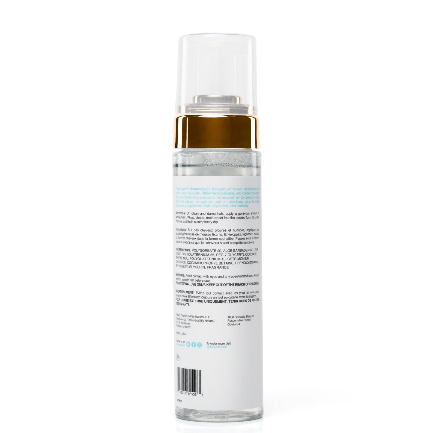 TGIN Health & Beauty Tgin Miracle Styling Multi-Use Setting Foam 8oz