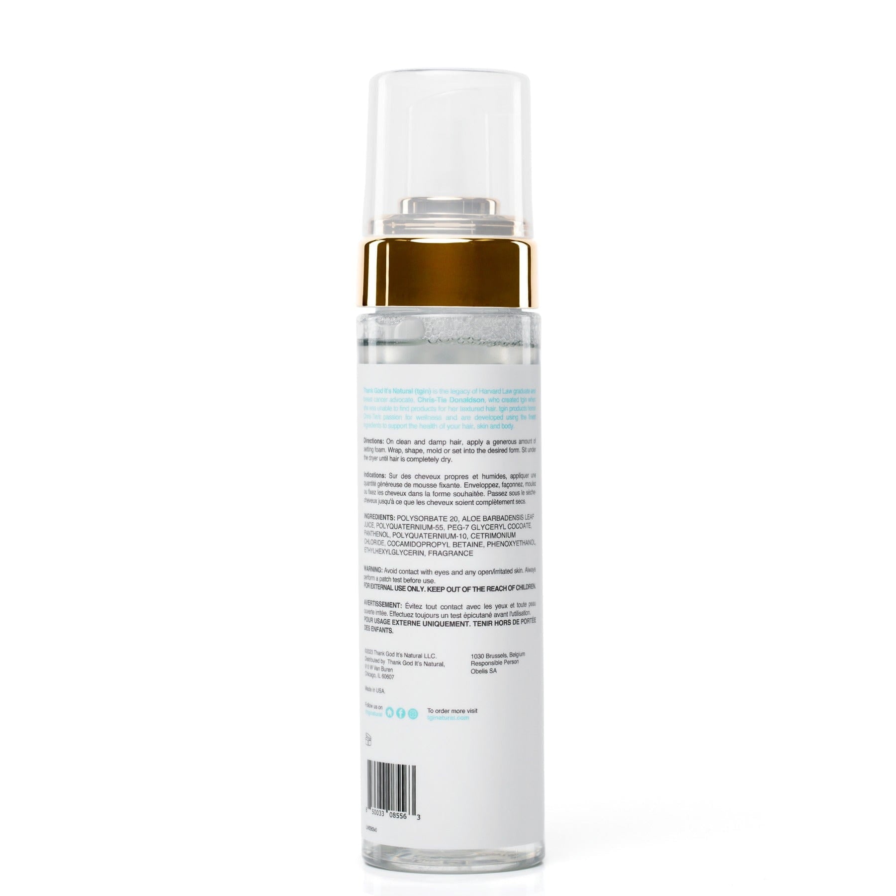 TGIN Health & Beauty Tgin Miracle Styling Multi-Use Setting Foam 8oz