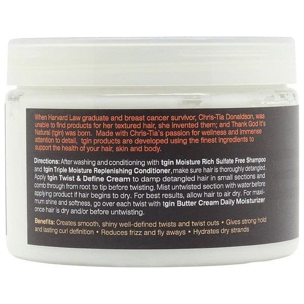 TGIN Health & Beauty TGIN Twist & Define Cream with Coconut Oil + Vitamin E 340g