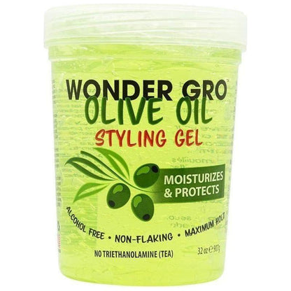 Wonder Gro Health & Beauty #907g Wonder Gro Olive Oil Styling Gel 454/907g